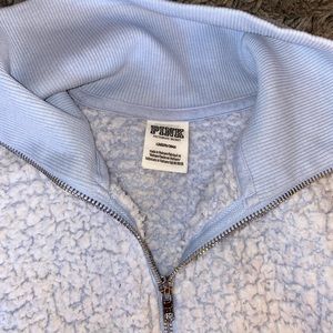 VS PINK cropped Sherpa L